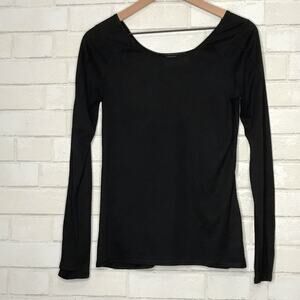Athleta Top Black Long Sleeve Women’s Small